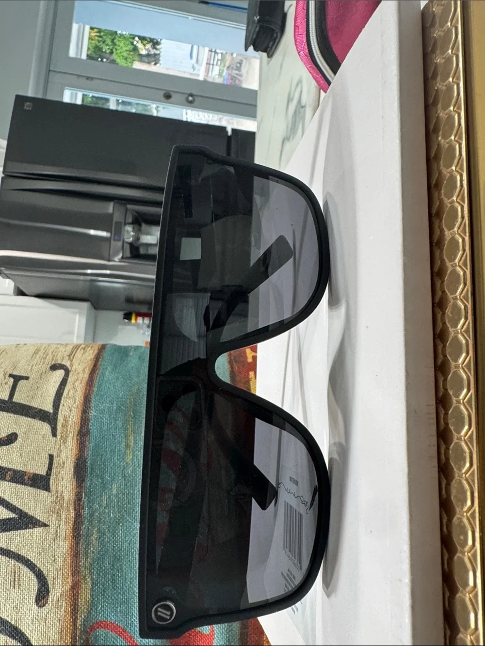 Blenders Men's Black Sunglasses — Modern UV Protection